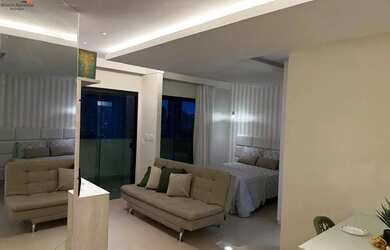 Imagem: O apartamento possui 1 Dormitório, 1 Banheiro, 1 Vaga na garagem