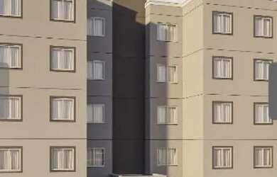 Imagem: O apartamento possui 2 Dormitórios, 1 Banheiro, 1 Vaga na garagem