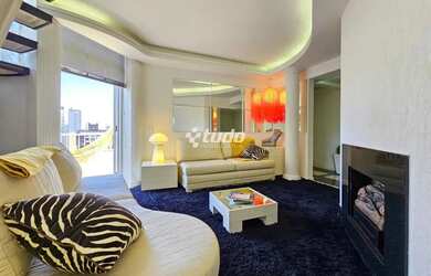 Imagem: O apartamento na cobertura possui 3 Dormitórios, 4 Banheiros