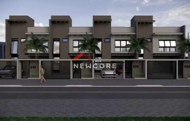 Imagem: A casa possui 3 Dormitórios, 2 Banheiros, 2 Vagas na garagem