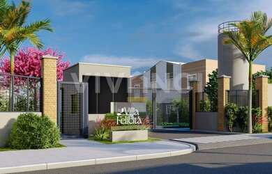 Imagem: A casa em condomínio possui 2 Dormitórios, 3 Banheiros, 1