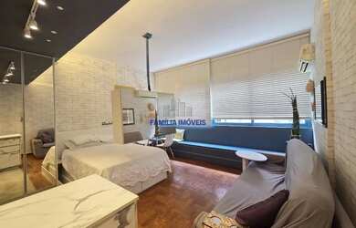 Imagem: A kitnet possui 1 Dormitório, 1 Banheiro, 1 Vaga na garagem