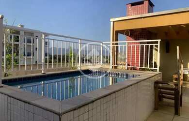 Imagem: O apartamento na cobertura possui 3 Dormitórios, 2 Banheiros