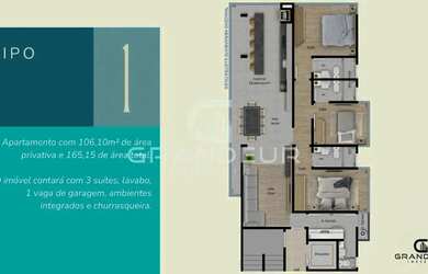 Imagem 8: Apartamento à venda, 3 quartos, 3 suítes, 1 vaga, Centro - Guaratuba/PR
