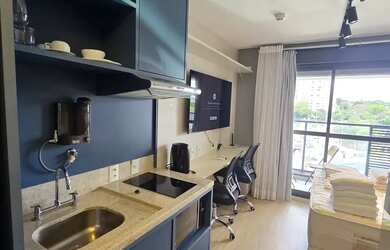 Imagem: O studio possui 1 Dormitório, 1 Banheiro, 26m² de Área, Imóvel