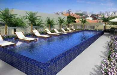 Imagem: O apartamento possui 2 Dormitórios, 1 Banheiro, 1 Vaga na garagem