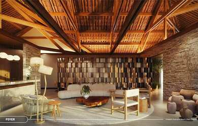 Imagem: O apartamento possui 1 Dormitório, 1 Banheiro, 32m² de Área