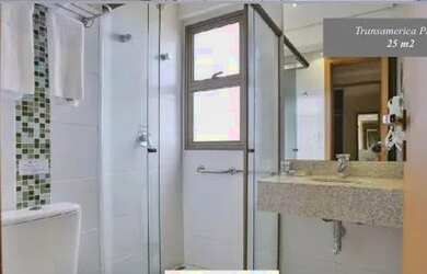 Imagem 8: Flat Transamérica. Piscina, Imóvel mobiliado, 25m² de Áreae1 Vaga...