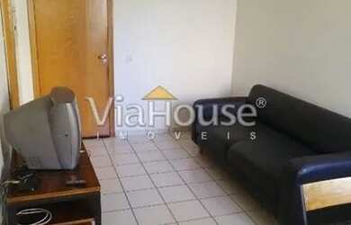 Imagem: O apartamento possui 1 Dormitório, 1 Banheiro, 1 Vaga na garagem