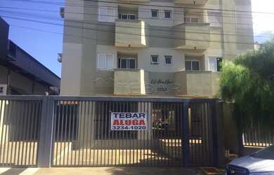 Imagem: O apartamento possui 1 Dormitório, 1 Banheiro, 1 Vaga na garagem