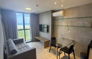 Imagem: O apartamento possui 1 Dormitório, 1 Banheiro, 1 Vaga na garagem