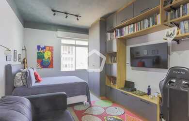 Imagem: O apartamento possui 1 Dormitório, 1 Banheiro, 28m² de Área