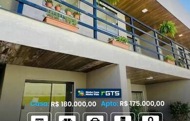 Imagem: A casa possui 1 Dormitório, 1 Banheiro, 1 Vaga na garagem e