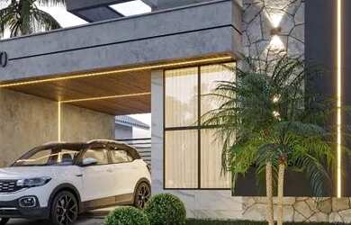 Imagem: A casa em condomínio possui 3 Dormitórios, 3 Banheiros, 1