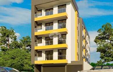 Imagem: O apartamento possui 2 Dormitórios, 1 Banheiro, 1 Vaga na garagem