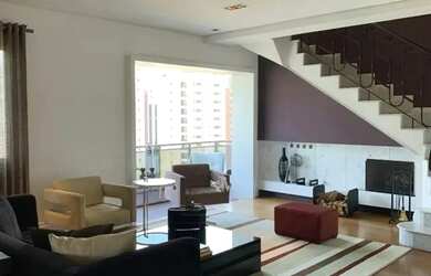 Imagem: O apartamento na cobertura possui 4 Dormitórios, 4 Banheiros