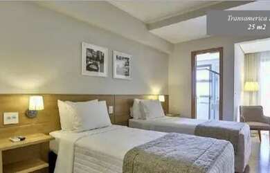 Imagem 12: Flat Transamérica. Piscina, Imóvel mobiliado, 25m² de Áreae1 Vaga...