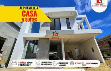 Imagem: A casa em condomínio possui 5 Dormitórios, 1 Banheiro, 4 Vagas