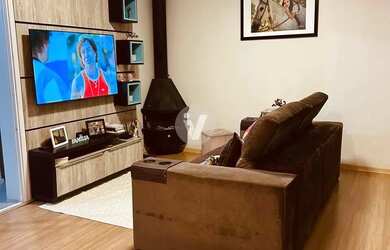 Imagem: A casa em condomínio possui 3 Dormitórios, 2 Banheiros, 2