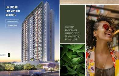 Imagem: O apartamento possui 1 Dormitório, 1 Banheiro, 1 Vaga na garagem