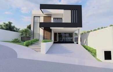 Imagem: A casa em condomínio possui 4 Dormitórios, 5 Banheiros, 4