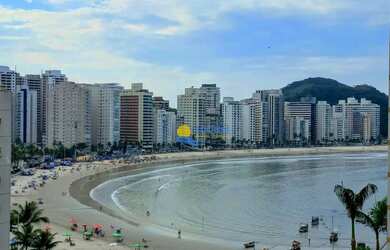 Imagem: Apartamento beira-mar com vista Astúrias Guarujá