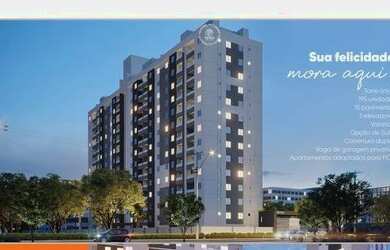 Imagem: O apartamento possui 2 Dormitórios, 1 Banheiro, 1 Vaga na garagem