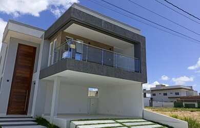 Imagem: A casa em condomínio possui 5 Dormitórios, 5 Banheiros, 4