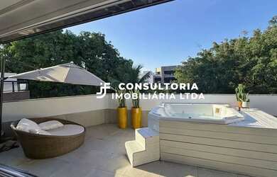 Imagem: O apartamento na cobertura possui 4 Dormitórios, 3 Banheiros