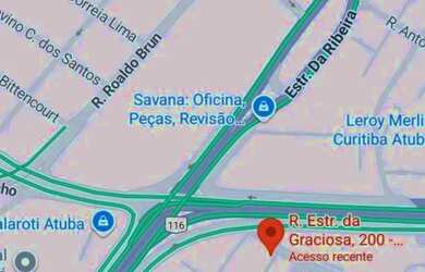 Imagem: O terreno possui 2.878m² de Área e está localizado em Atuba