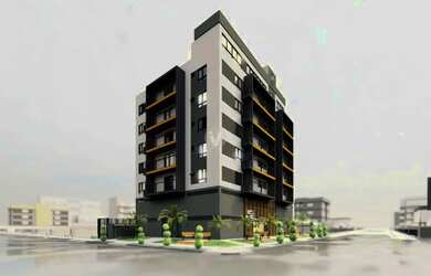 Imagem: O studio possui 1 Dormitório, 1 Banheiro, 33m² de Área e