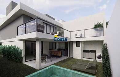 Imagem: A casa possui 3 Dormitórios, 2 Banheiros, 3 Vagas na garagem