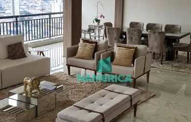 Imagem: O apartamento na cobertura possui 4 Dormitórios, 4 Banheiros