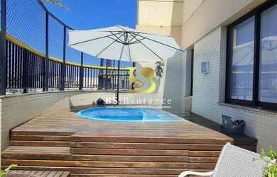 Imagem: O apartamento na cobertura possui 3 Dormitórios, 2 Banheiros