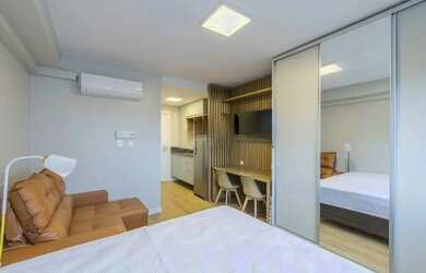 Imagem: O apartamento possui 1 Dormitório, 1 Banheiro, 25m² de Área