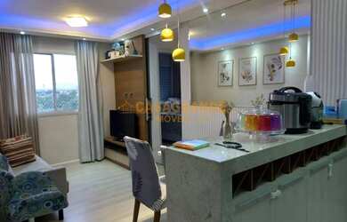 Imagem: O apartamento possui 2 Dormitórios, 1 Banheiro, 1 Vaga na garagem