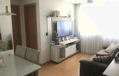 Imagem: O apartamento possui 2 Dormitórios, 1 Banheiro, 1 Vaga na garagem