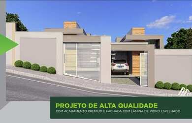 Imagem: A casa possui 3 Dormitórios, 2 Banheiros, 2 Vagas na garagem