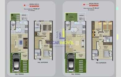 Imagem 4: Casa duplex 2 quartos sendo 2 suíte novo tortamente acabado com pisos e revestimentos 2 va