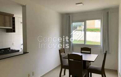 Imagem: O apartamento possui 2 Dormitórios, 1 Banheiro, 1 Vaga na garagem