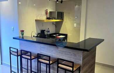 Imagem: A kitnet possui 1 Dormitório, 1 Banheiro, 1 Vaga na garagem