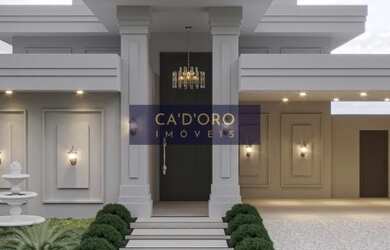 Imagem: A casa em condomínio possui 4 Dormitórios, 5 Banheiros, 4