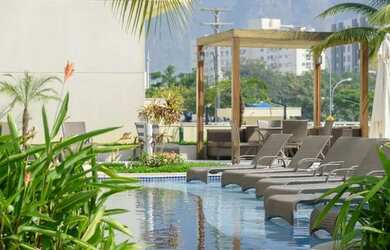 Imagem: O studio possui 1 Dormitório, 1 Banheiro, 1 Vaga na garagem