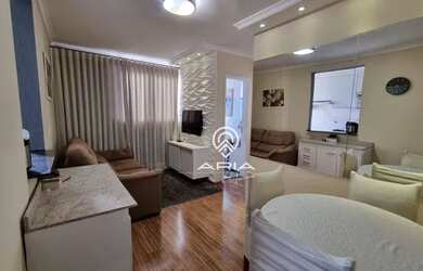 Imagem: O apartamento possui 2 Dormitórios, 1 Banheiro, 1 Vaga na garagem