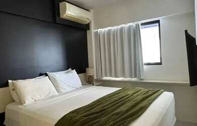 Imagem: O apartamento possui 1 Dormitório, 1 Banheiro, 1 Vaga na garagem