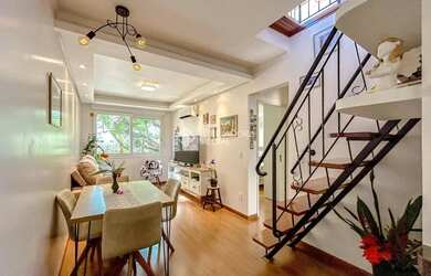 Imagem: O apartamento na cobertura possui 2 Dormitórios, 2 Banheiros