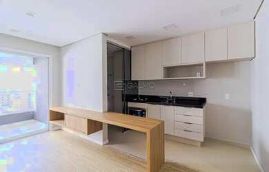 Imagem: O apartamento possui 1 Dormitório, 2 Banheiros, 1 Vaga na garagem