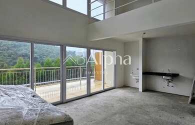 Imagem: O apartamento possui 1 Dormitório, 2 Banheiros, 1 Vaga na garagem