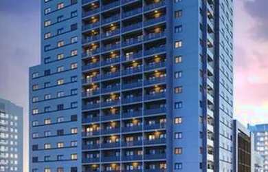 Imagem: O studio possui 1 Dormitório, 1 Banheiro, 25m² de Área e