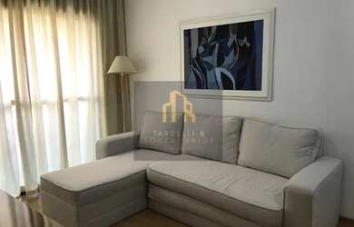 Imagem: O apartamento possui 1 Dormitório, 1 Banheiro, 1 Vaga na garagem